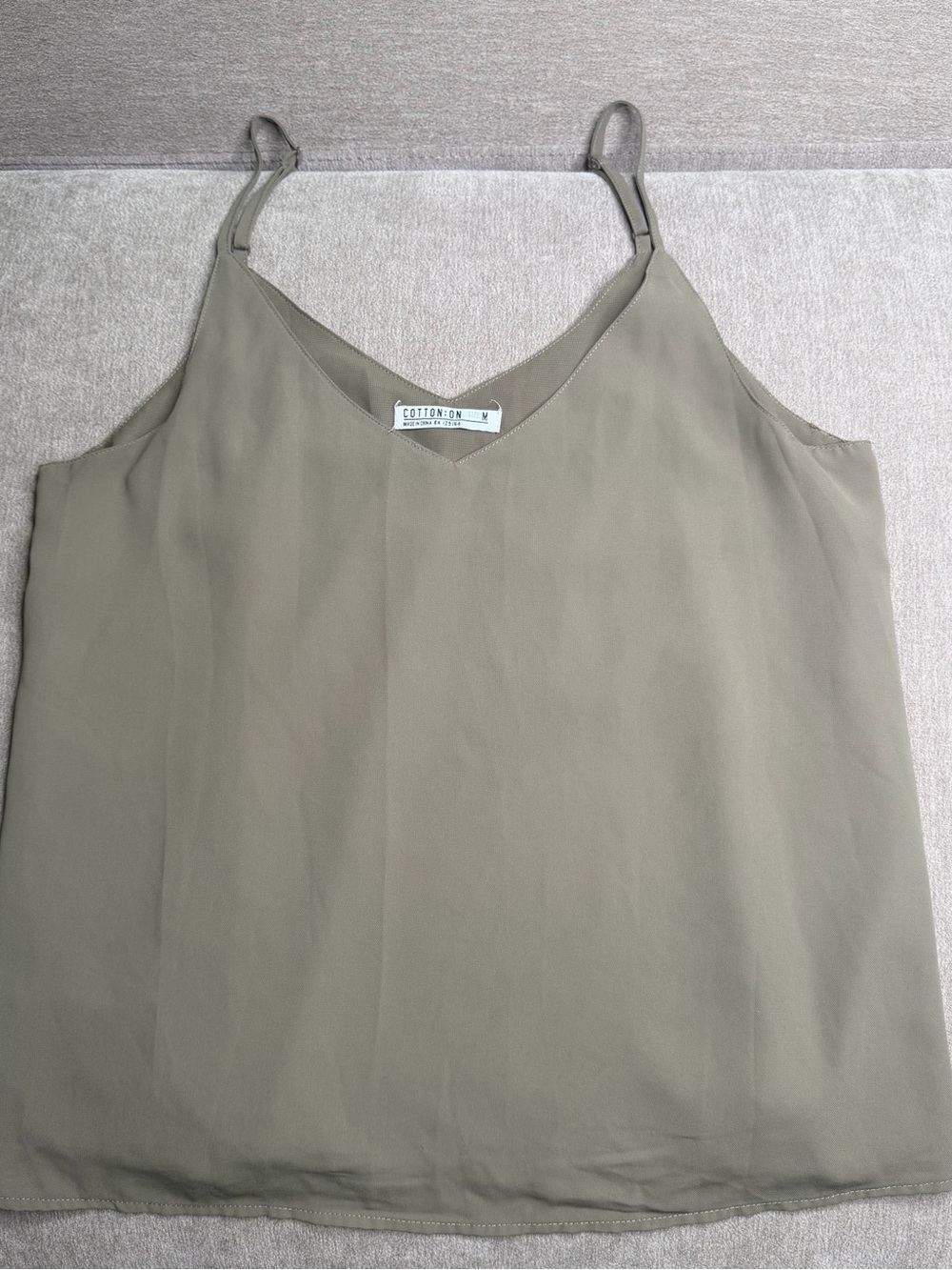 Cotton On Olive Green Spaghetti Strap V-Neck Cami